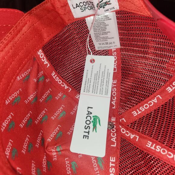 Lacoste-sport Men's Red Hat - Picture 3 of 7